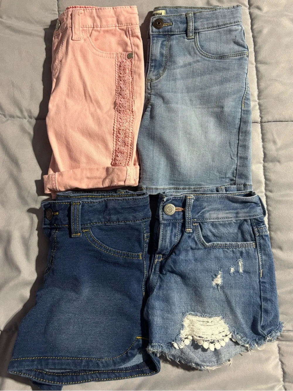 Kids Girls Size 6 Shorts Jeans Denim Bottoms Bundle Oshkosh Lee Old Navy CatJack
